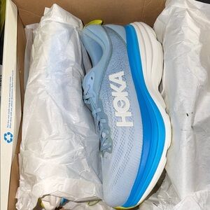 Hoka Light Blue and Bright Blue Women's Running Shoe